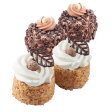 Hazelnootschuimgebakjes of Christoffel crème gebakjes